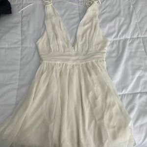 Ivory Chiffon Dress